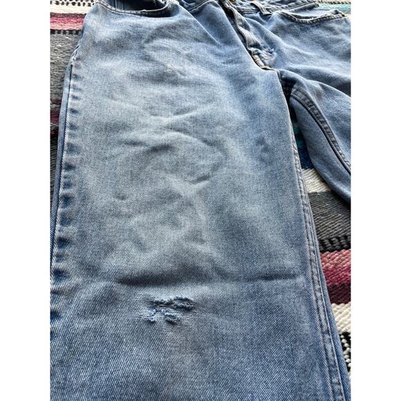 Y2K Distressed Bill Blass High Rise Signature fit Jeans Size 12 - Picture 6 of 8